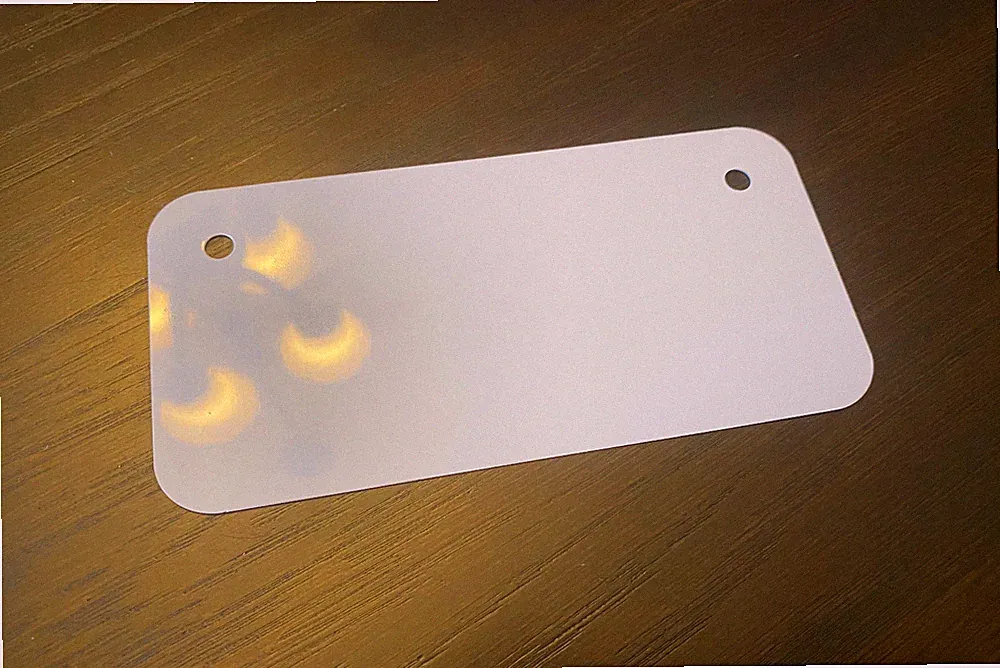 3" X 6" GLOSS WHITE ALUMINUM SUBLIMATION BICYCLE LICENSE PLATE - SET OF 100